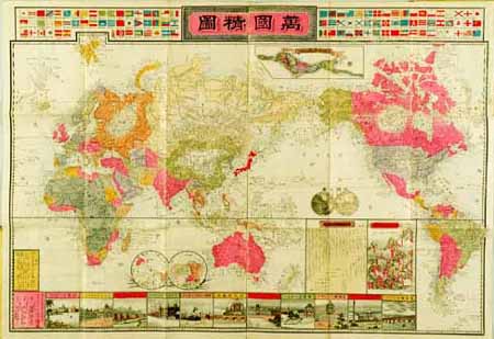 2024100%新品●古地図●『新増改正 明治大日本地見新細図 附朝鮮之図』1舗 樺太全図 千島列島 樺井達之輔 明治22年刊●戦前 古書 和本 日本地図 古地図