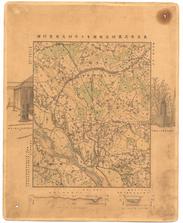 東京府武蔵國荏原郡等々力村及用賀村圖 古地図コレクション 古地図資料閲覧サービス